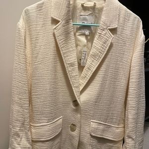 Unworn tag on cream Madewell Blazer